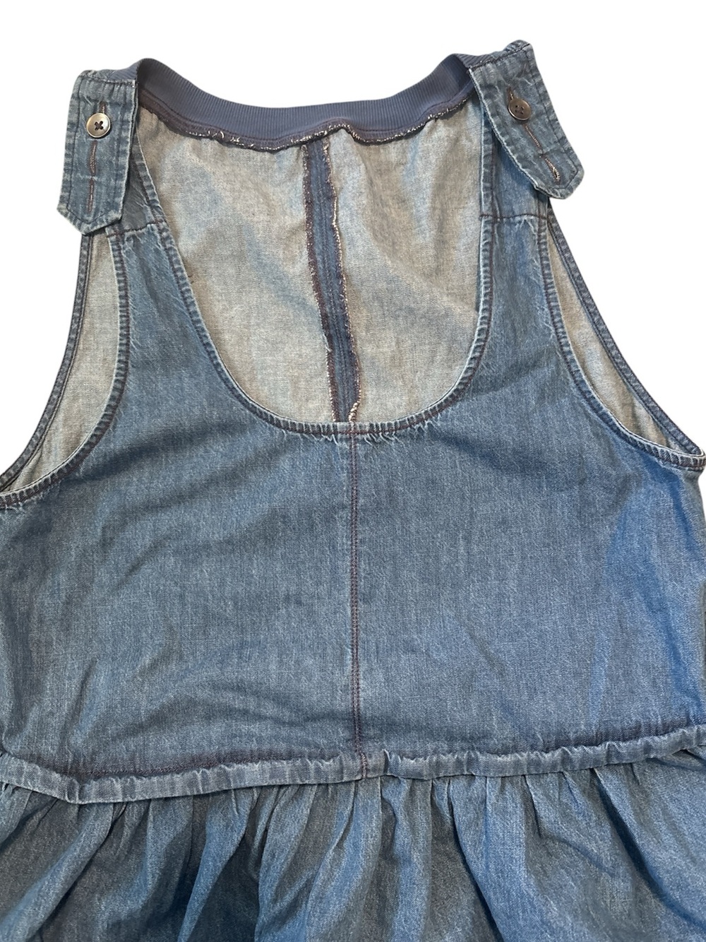 Free People Soraya Denim Midi Dress Size M - Picture 5 of 7